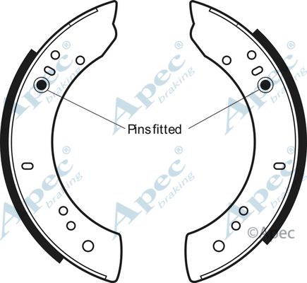 APEC BRAKING Комплект тормозных колодок SHU271